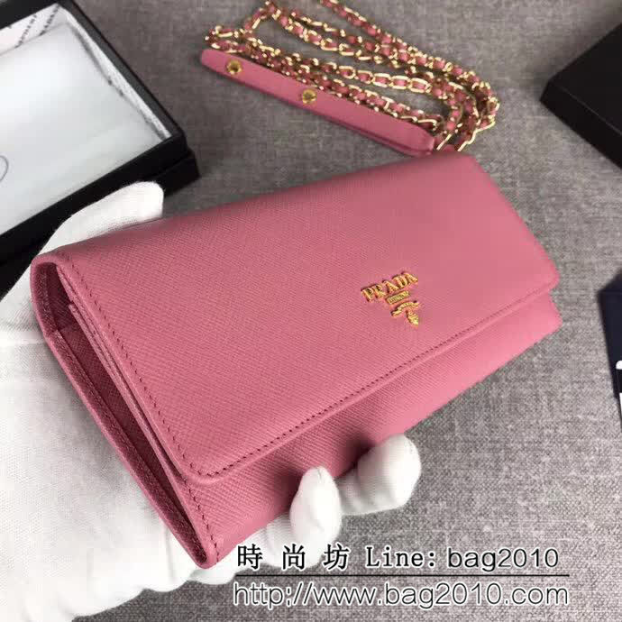 PRADA普拉達 經典款 女士單肩斜挎翻蓋包 可拆卸肩帶 1M1290 DD1015